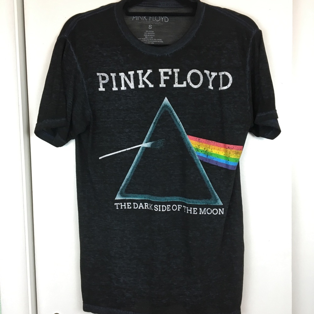 Pink Floyd Black Burn Out T-shirt Sz S